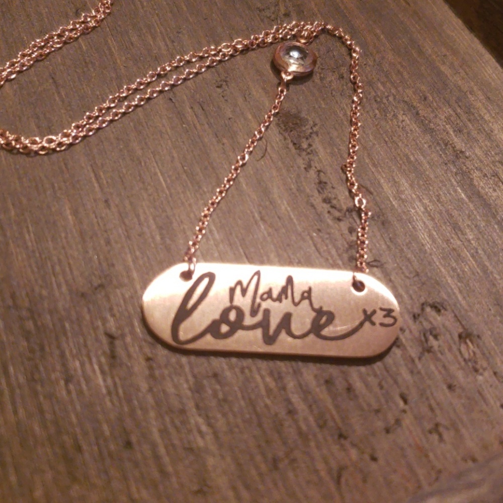 JBloom Cherish Mama Love x3 Necklace